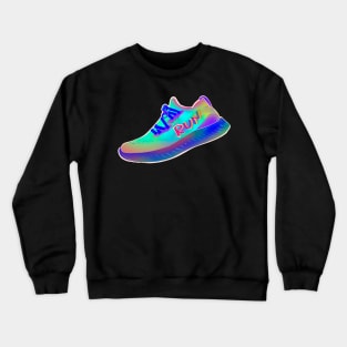 Run fitness motivation sticker Crewneck Sweatshirt